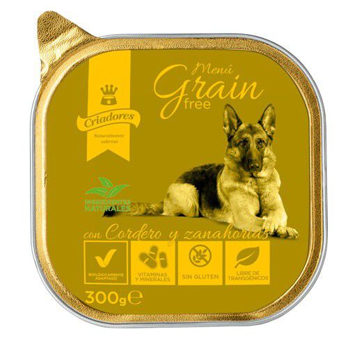 300 g Criadores Men&uacute; Grain Free Cordeiro e Cenoura terrina para c&atilde;es, , large Imagem n&uacute;mero 1