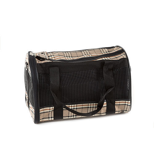 Flamingo bolsa transport&iacute;n para mascotas escocesa Imagem n&uacute;mero 1