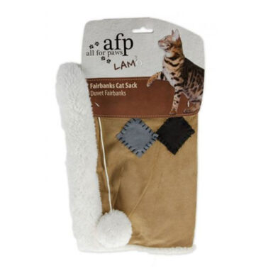 All For Paws Lamb Saco Cama Cinza e Bege para gatos