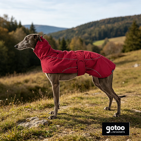Gotoo Casaco Imperme&aacute;vel Vermelho para galgos