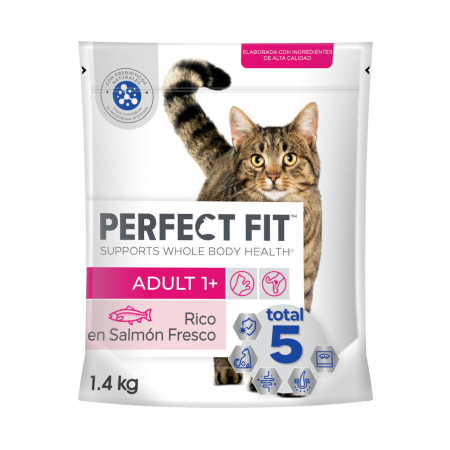 1.4 kg Ra&ccedil;&atilde;o para gatos Perfect Fit Adulto 1+ Salm&atilde;o Esterilizado, , large Imagem n&uacute;mero 1