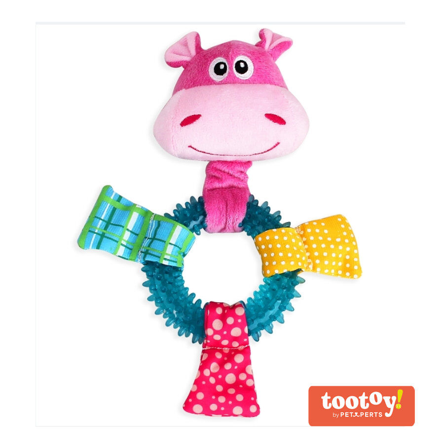 Tootoy! Chew Ring Hippo Multicolor Mordedor para cachorros, , large Imagem n&uacute;mero 1