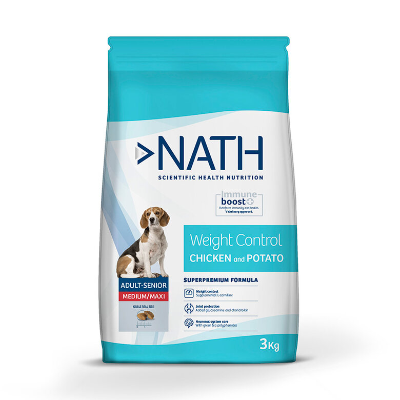 Nath Adult Medium Maxi Weight Control Frango ração para cães