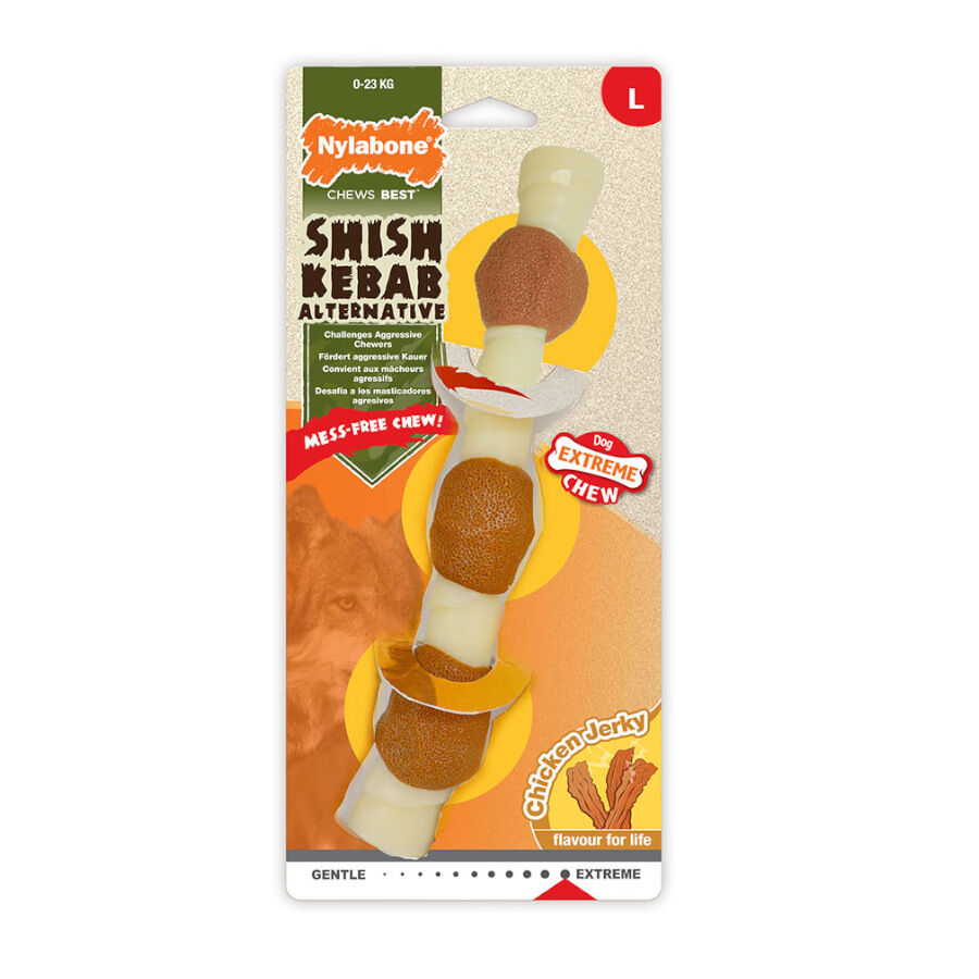 Nylabone Extreme Chew Shish Kebab Alternative Mordedor Resistente com Sabor a Frango para c&atilde;es, , large Imagem n&uacute;mero 5