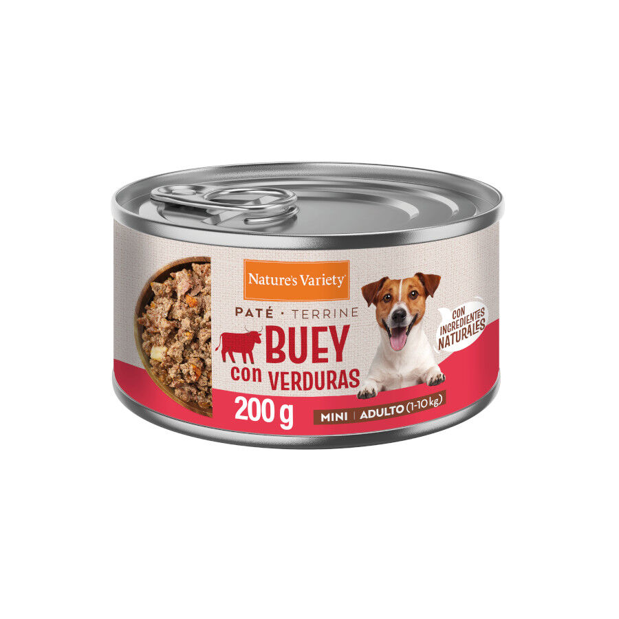 200 gr Nature's Variety Pat&eacute; Buey con Verduras Lata para perros adultos mini, , large Imagem n&uacute;mero 1