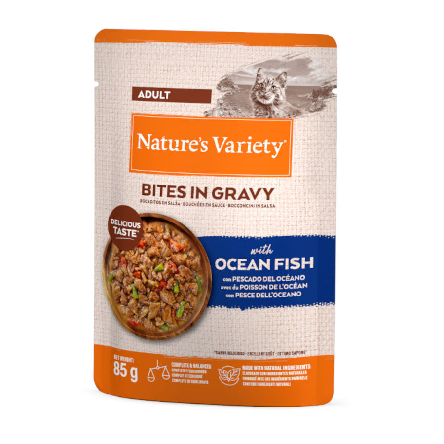 85 g Nature&rsquo;s Variety Adult Alimento h&uacute;mido de peixe do oceano em saqueta para gatos, , large Imagem n&uacute;mero 1