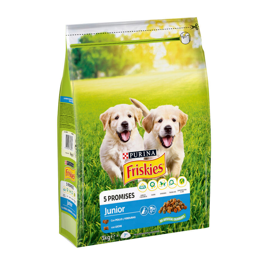 Friskies Junior frango e legumes ra&ccedil;&atilde;o cachorros, , large Imagem n&uacute;mero 2