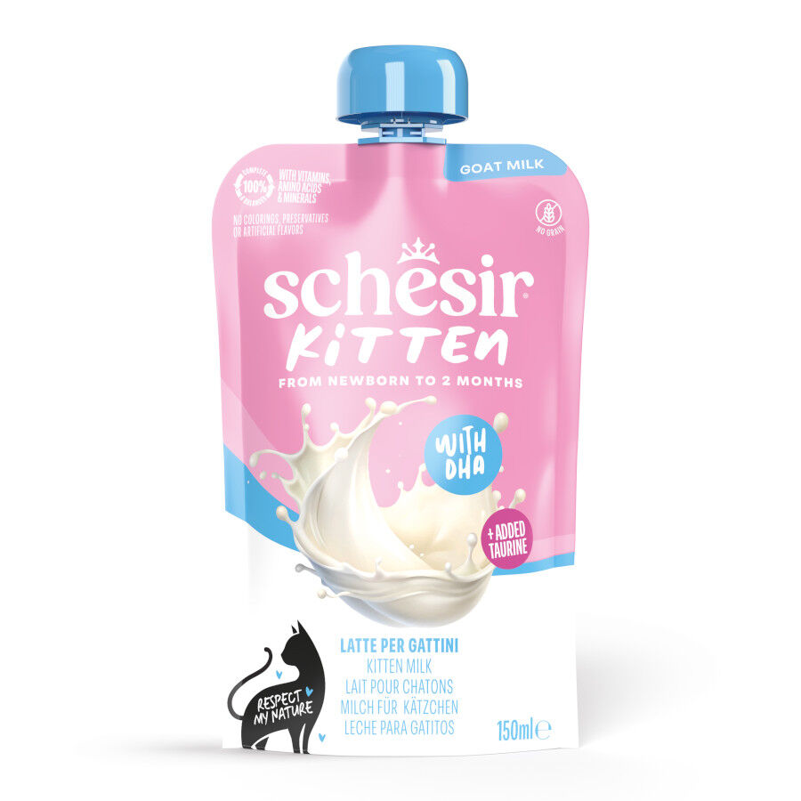 Schesir Kitten Leite infantil com DHA para gatos, , large Imagem n&uacute;mero 1
