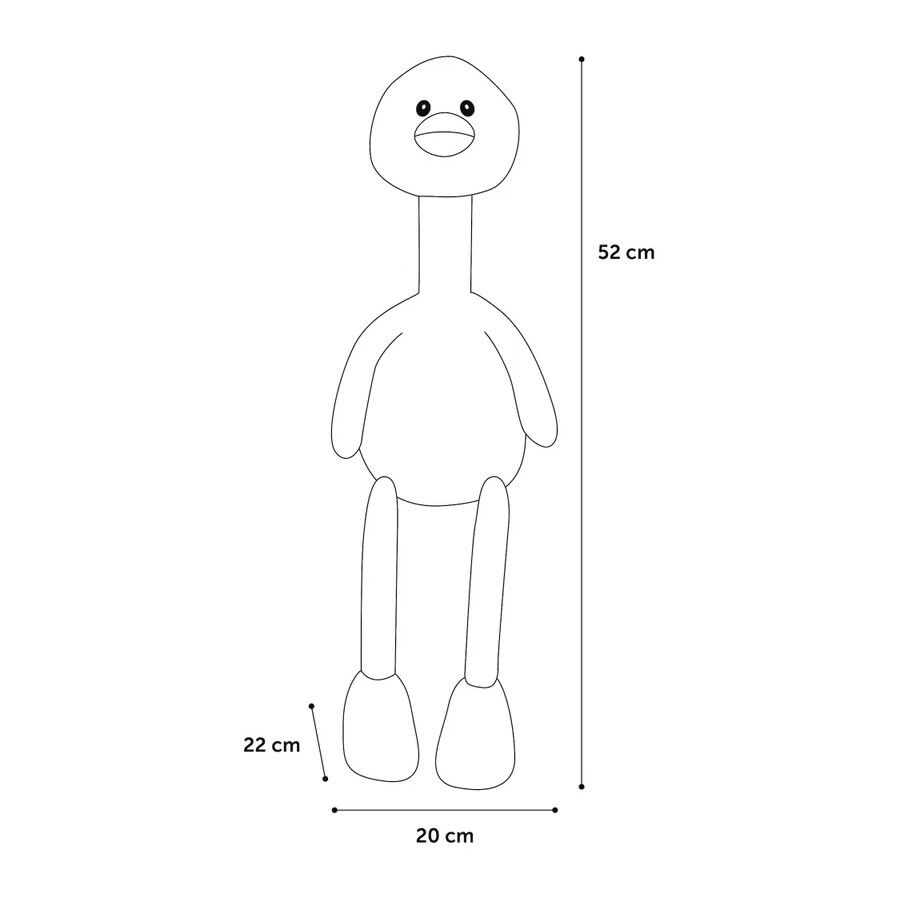 Flamingo Lorio Peluche de Emu Cor-de-rosa para c&atilde;es , , large Imagem n&uacute;mero 2