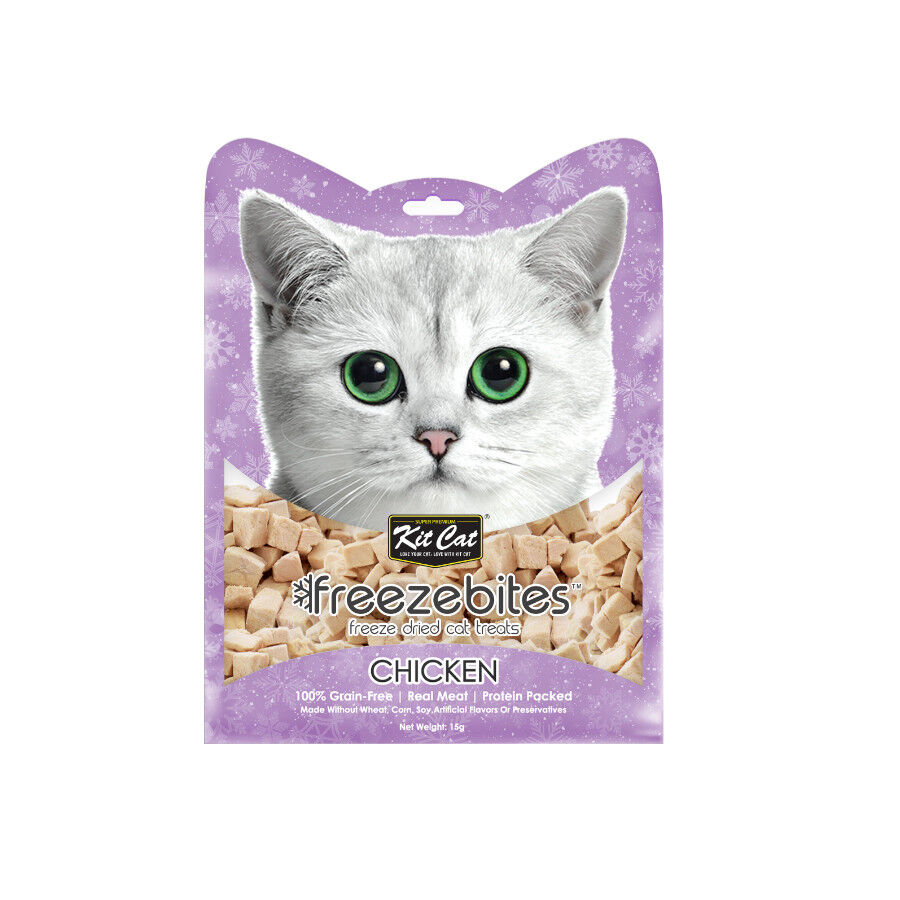 Kit Cat FreezeBites Snack liofilizado de frango para gatos, , large Imagem n&uacute;mero 1