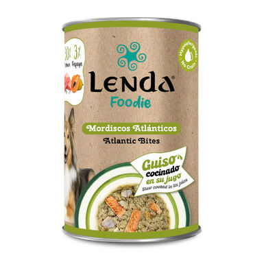 Lenda Atlantic Bites lata para cães
