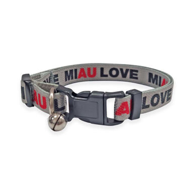 Outech I Love My Cat Coleira com Estampagem para gatos