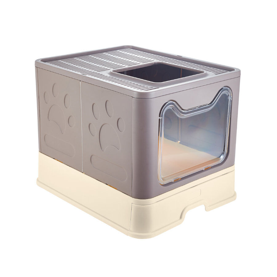 Freedog LumoBox Caixa de Areia Dobr&aacute;vel Cinza para gatos, , large Imagem n&uacute;mero 2