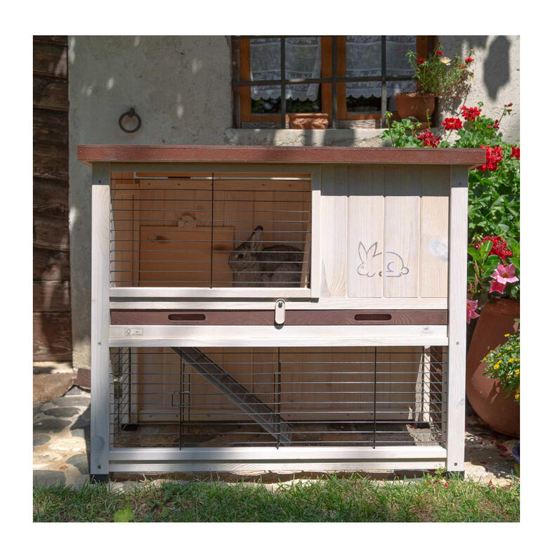 Ferplast coelheira de dois níveis,  Imagem número 2  Ferplast coelheira de dois níveis, , large Imagem número 2