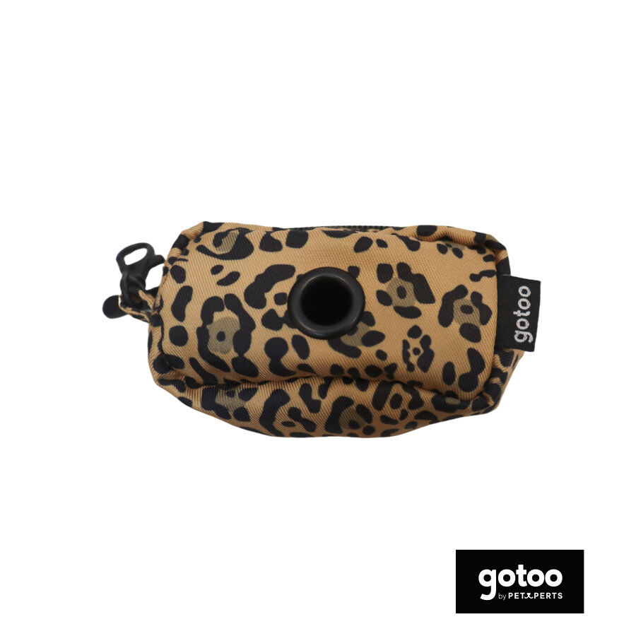 Gotoo Porta sacos estampado leopardo castanho para c&atilde;es, , large Imagem n&uacute;mero 2