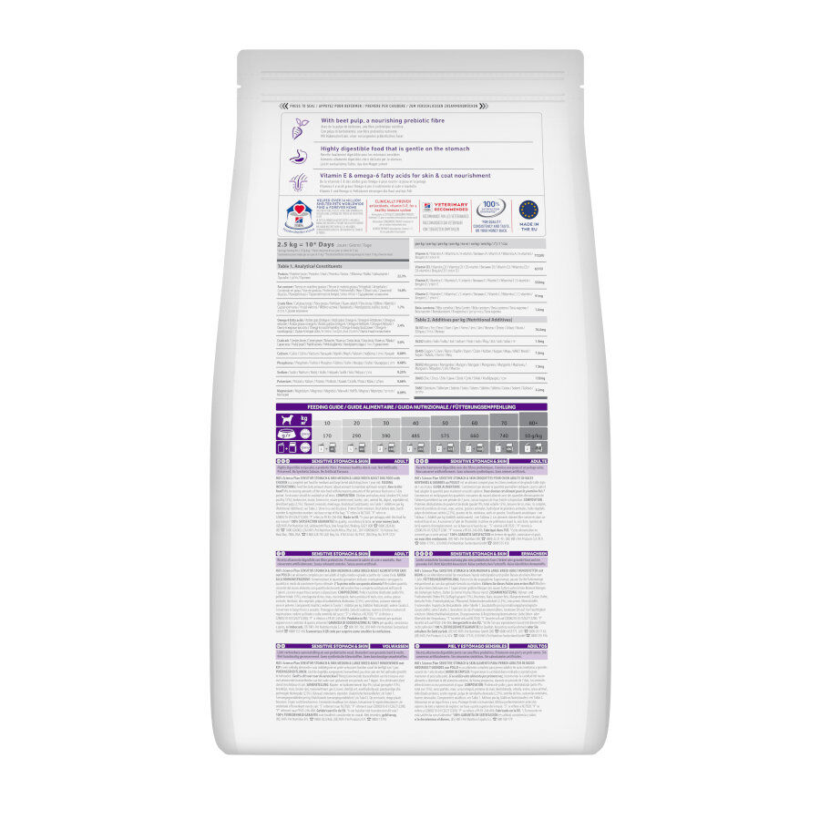14 kg Hill's Science Plan Sensitive Stomach y Skin Adult Frango ra&ccedil;&atilde;o para c&atilde;es, , large Imagem n&uacute;mero 8