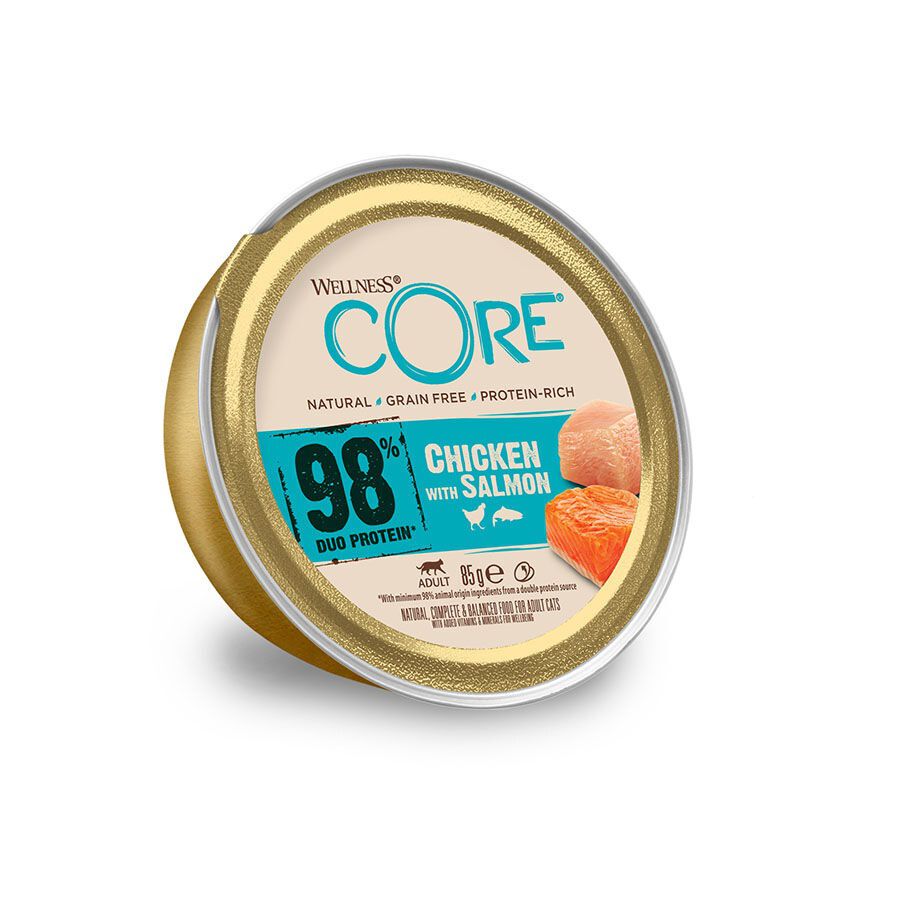 85 g Wellness Core Protein Salm&atilde;o e Pollo terrina para gatos, , large Imagem n&uacute;mero 1
