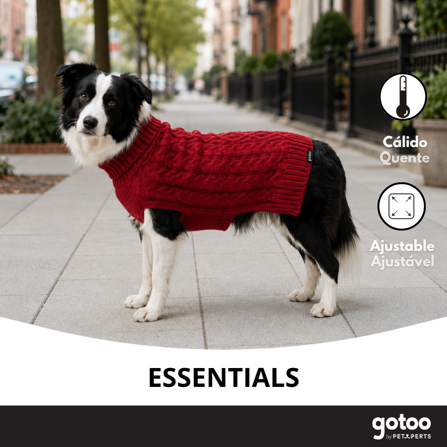 Gotoo Camisola de Malha Vermelha para c&atilde;es, , large Imagem n&uacute;mero 6