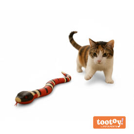 Tootoy! Chase & Play Brinquedo interativo cobra el&eacute;trica para gatos