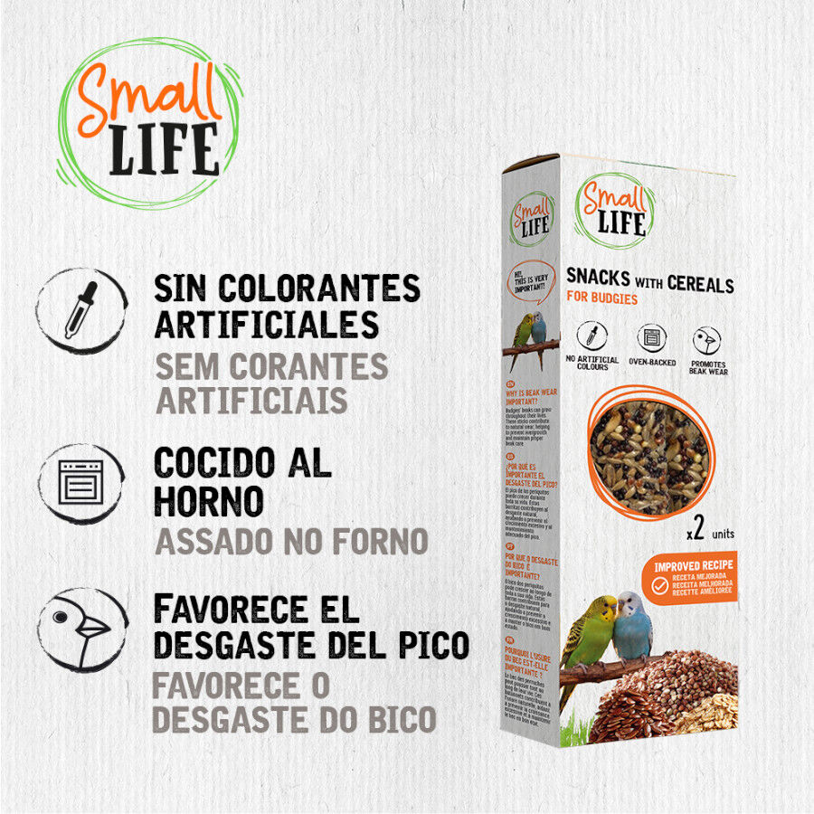 2 barritas Small Life Barritas Snack com Cereais para periquitos, , large Imagem n&uacute;mero 3