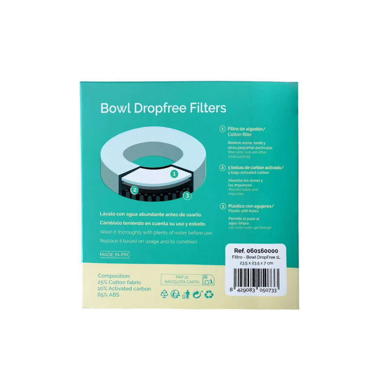 1L Freedog Drop Free Filtro de substituição para bebedouros para cães,  Imagem número 3 1L Freedog Drop Free Filtro de substituição para bebedouros para cães, , large Imagem número 3