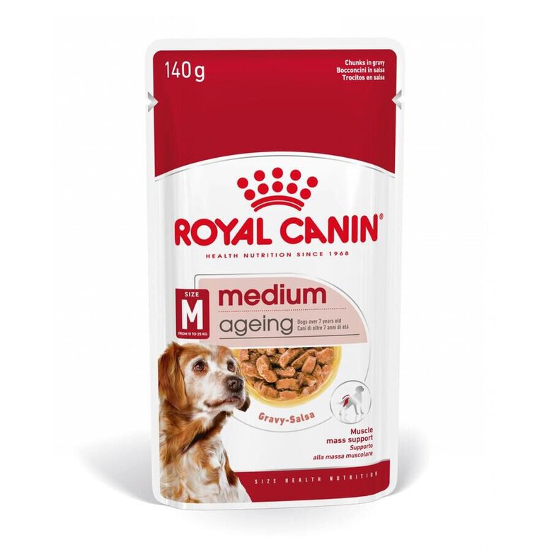 140 g Royal Canin Medium Ageing saquetas em molho para cães ,  Imagem número 1 140 g Royal Canin Medium Ageing saquetas em molho para cães , , large Imagem número 1