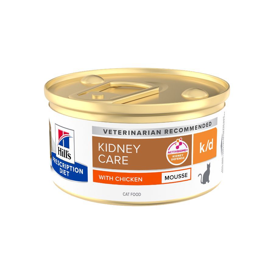 85 g Hill's Prescription Diet k/d Mouse de Pollo lata para gatos, , large Imagem n&uacute;mero 2