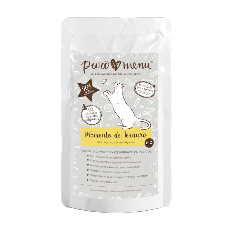 100 g Puro Menu Bio Sachê Momento de Ternura para gatos,  Imagem número 1 100 g Puro Menu Bio Sachê Momento de Ternura para gatos, , large Imagem número 1