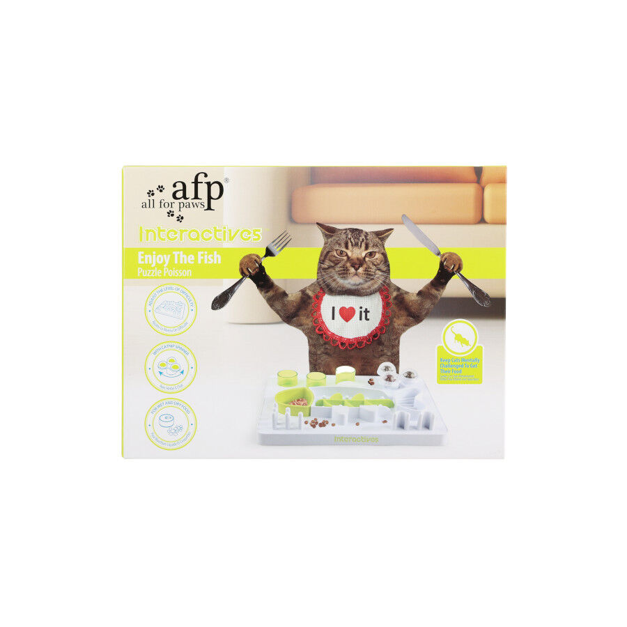 All For Paws Interactives Puzzle em formato de Peixe Brinquedo para gatos, , large Imagem n&uacute;mero 5