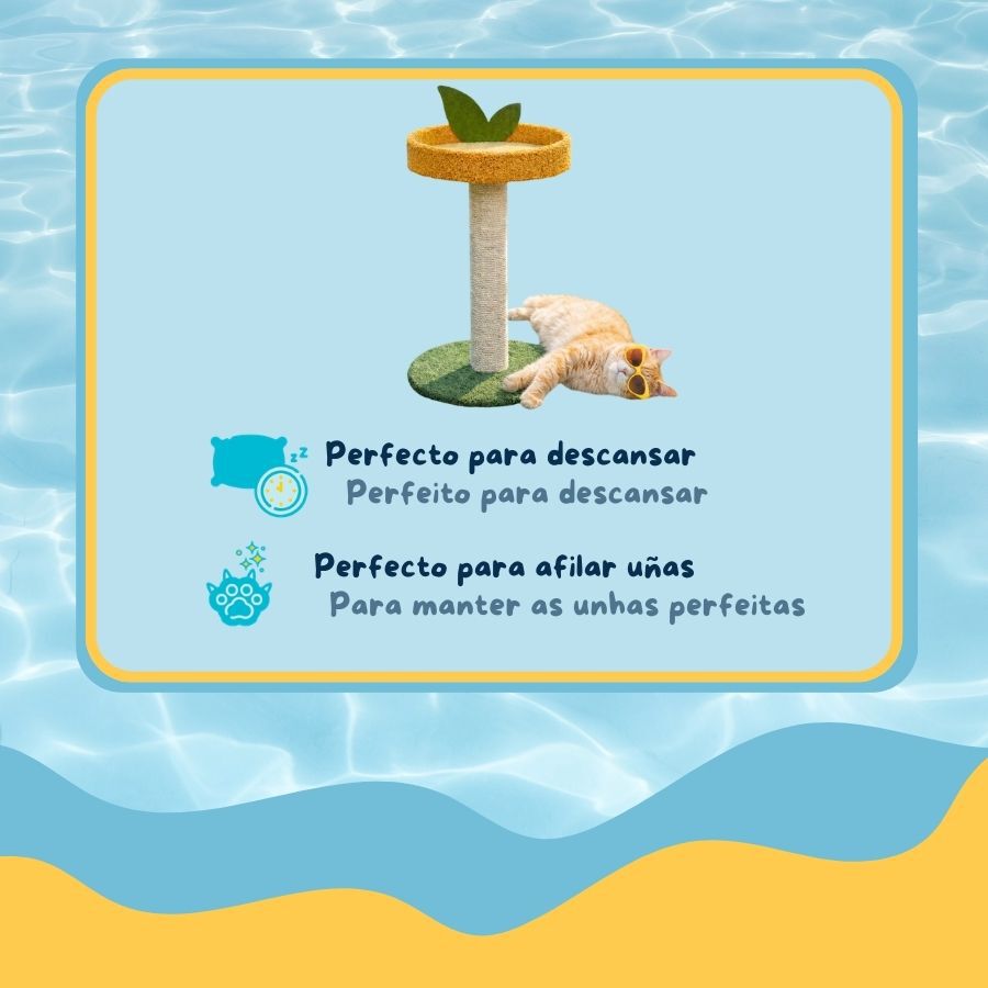 Summer Vibes Orange House Arranhador com Cama para gatos, , large Imagem n&uacute;mero 3