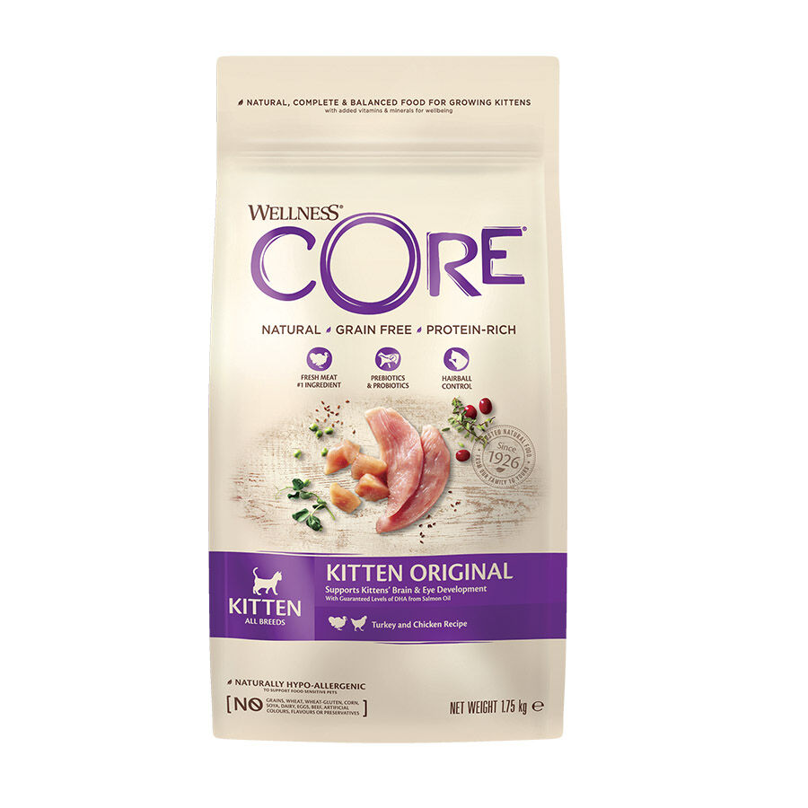 Wellness Core Cat Kitten Pavo y Salm&oacute;n 1,75 kg Imagem n&uacute;mero 1
