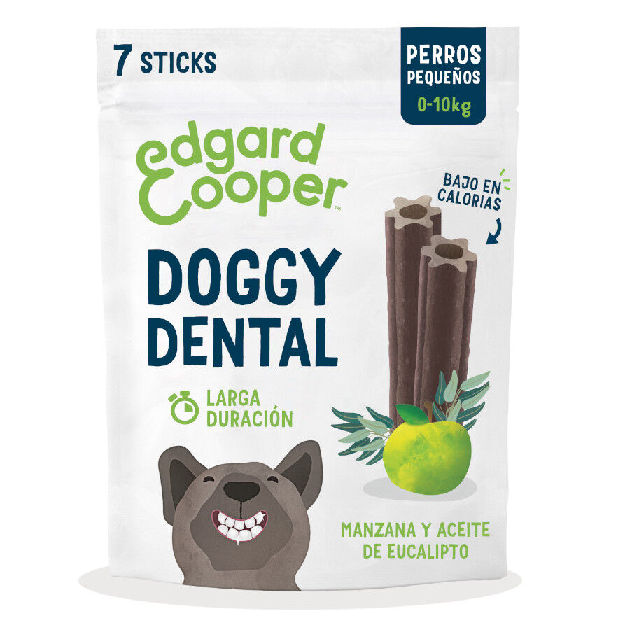7 sticks EdgardyCooper Snacks Dent&aacute;rios Ma&ccedil;&atilde; e Eucalipto para c&atilde;es de ra&ccedil;a pequena, , large Imagem n&uacute;mero 1