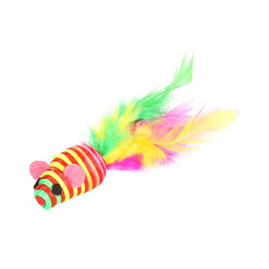 Flamingo Babby Rato com penas para gatos