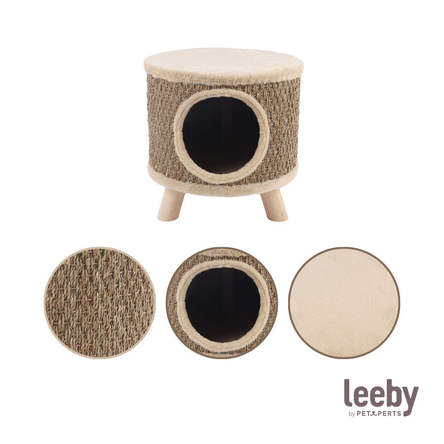 Leeby Billie arranhador com toca para gatos, , large Imagem n&uacute;mero 6