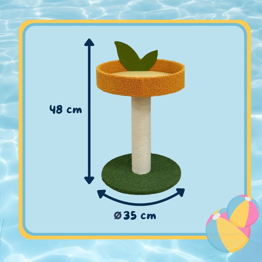 Summer Vibes Orange House Arranhador com Cama para gatos, , large Imagem n&uacute;mero 4