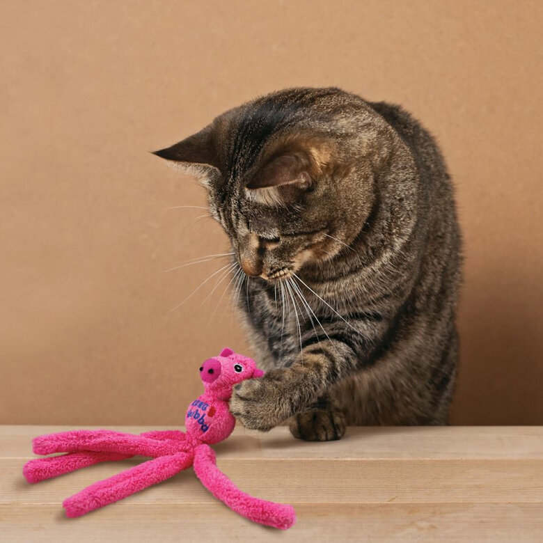 Kong Wubba Bunny peluche de brinquedo cores sortidas para gatos,  Imagem número 2 Kong Wubba Bunny peluche de brinquedo cores sortidas para gatos, , large Imagem número 2