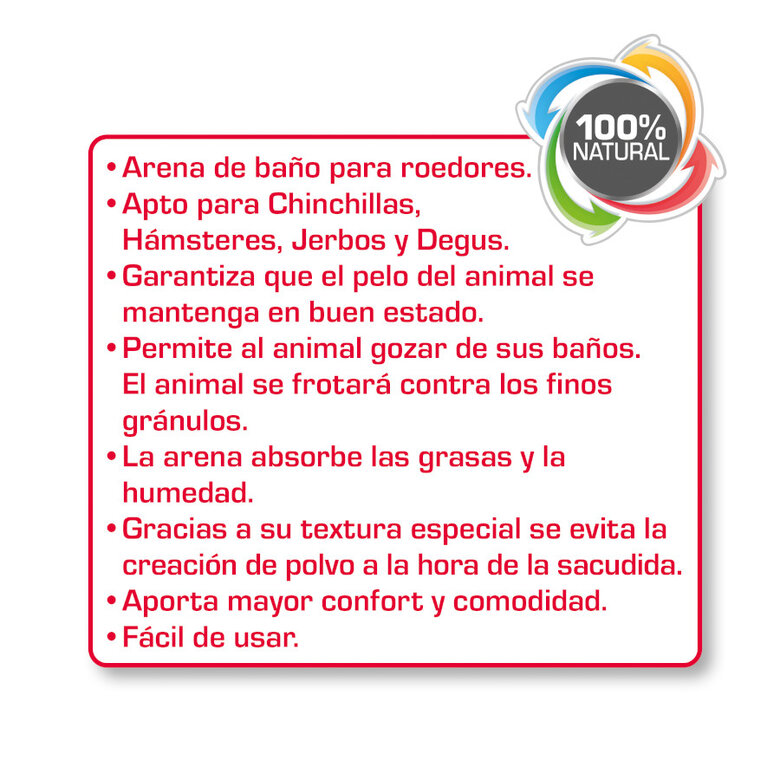 Beaphar XtraVital Areia de Banho para chinchilas,  Imagem número 3 Beaphar XtraVital Areia de Banho para chinchilas, , large Imagem número 3