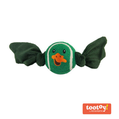 Tootoy! Chase Duck Ball bola de ténis com som crocante para cães