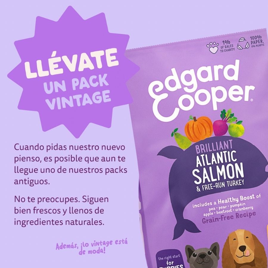 12 kg Edgard & Cooper Puppy Ra&ccedil;&atilde;o de salm&atilde;o e peru para cachorros, , large Imagem n&uacute;mero 2