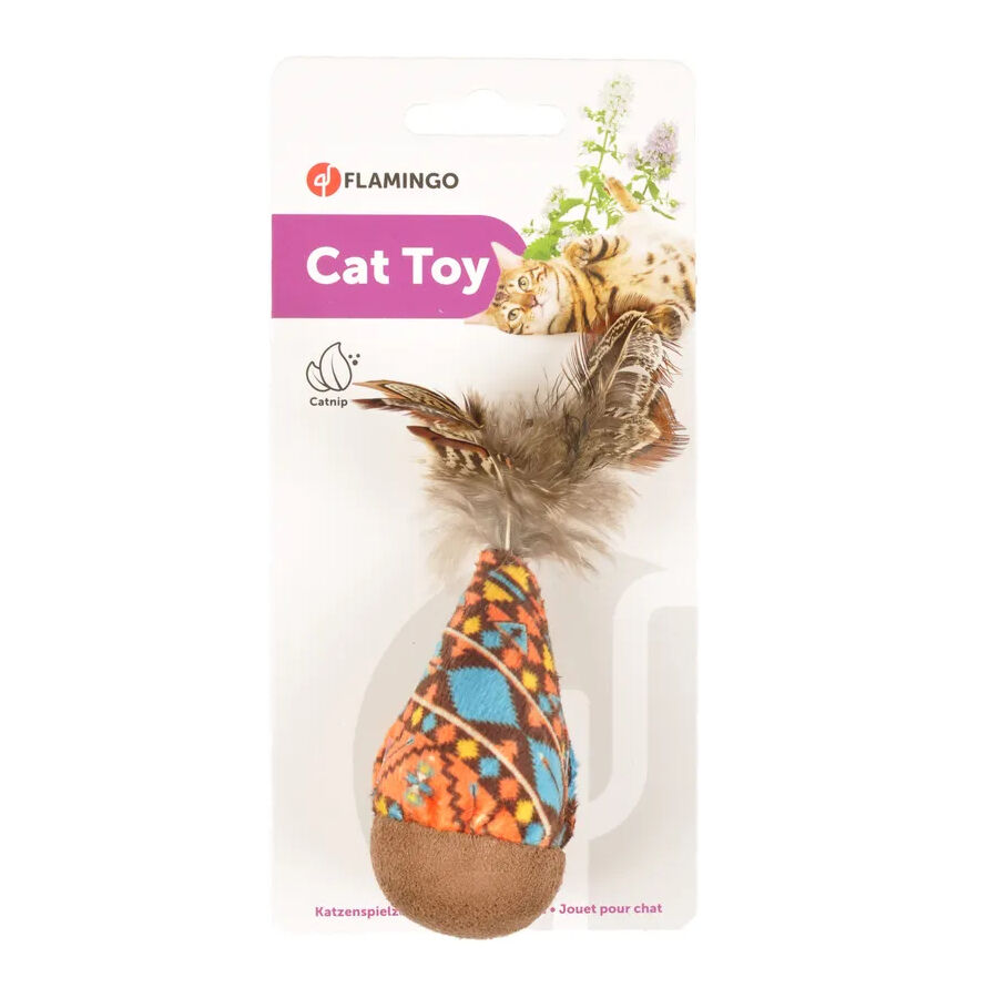 Flamingo Brinquedo Balancim com penas para gatos, , large Imagem n&uacute;mero 2
