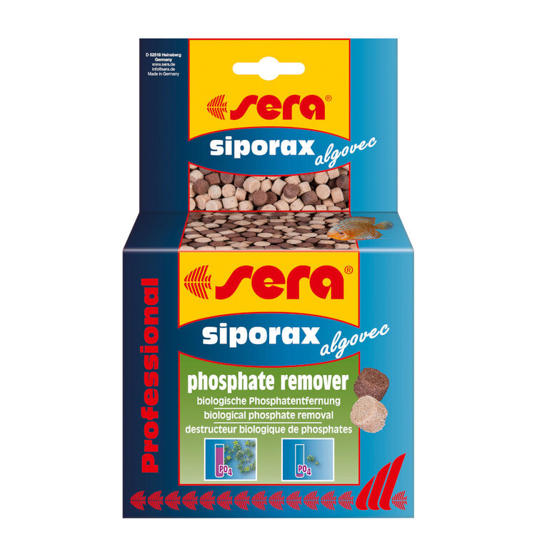 Sera Siporax Algovec Removedor Profissional de Fosfato para Aquários,  Imagem número 1 Sera Siporax Algovec Removedor Profissional de Fosfato para Aquários, , large Imagem número 1