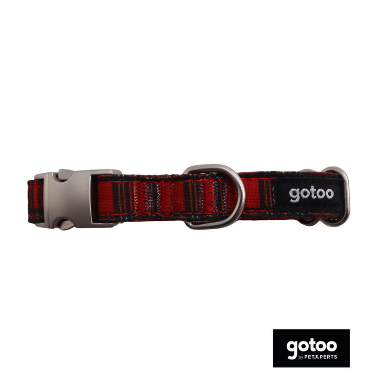 Gotoo Coleira estampada vermelha para cães,  Imagem número 2 Gotoo Coleira estampada vermelha para cães, , large Imagem número 2