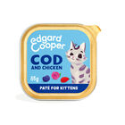 Edgard & Cooper Kitten Bacalhau e Frango em Patê terrina, , large image number null