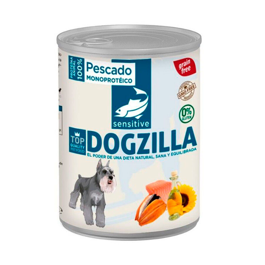 375 g Dogzilla comida h&uacute;mida para c&atilde;o em lata peixe, , large Imagem n&uacute;mero 1