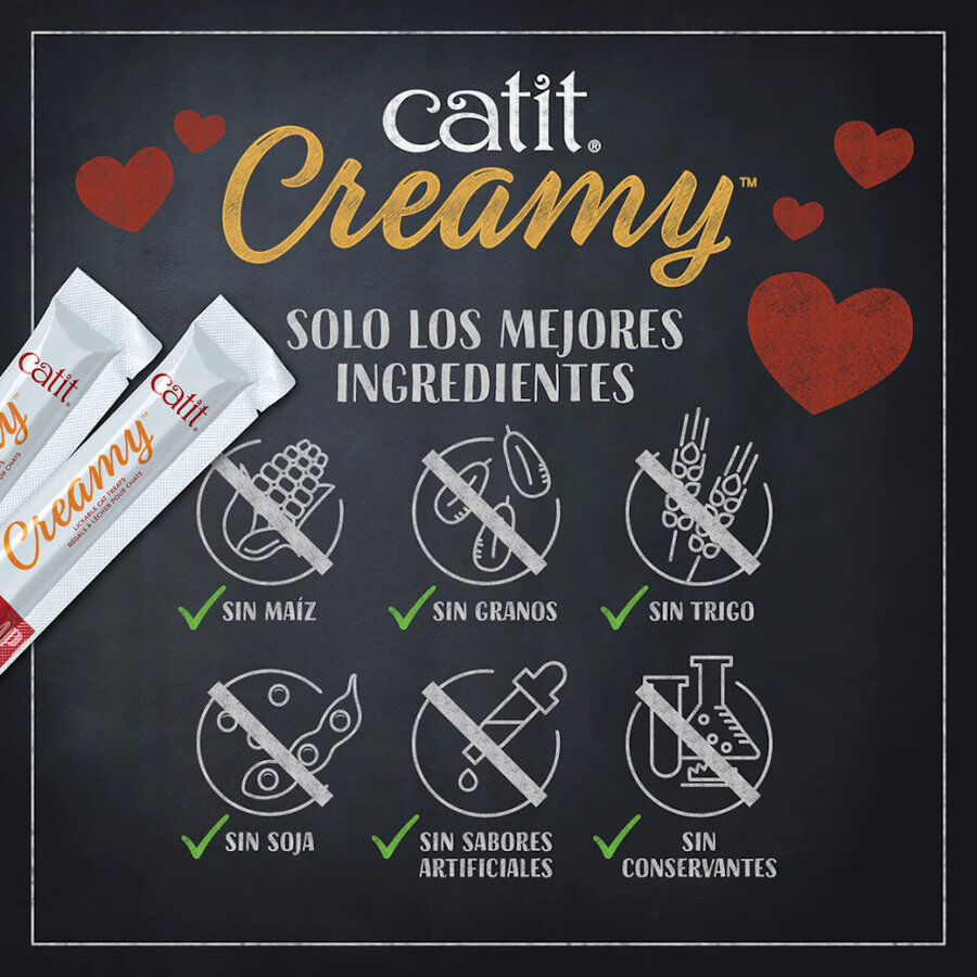4 saquetas x 10 g Catit Creamy Snack L&iacute;quido de Frango para gatos, , large Imagem n&uacute;mero 5