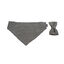 Gotoo Conjunto Bandana e Gravata espinha cinza para cães, , large Indicador imagem número 1