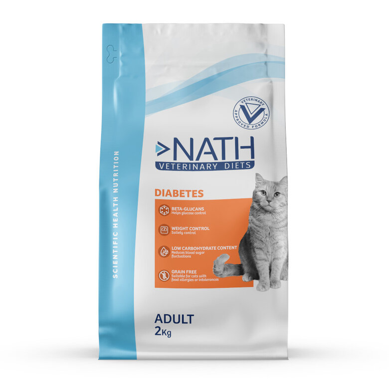 2 kg Nath Veterinary Diets Diabetes ração para gatos,  Imagem número 1 2 kg Nath Veterinary Diets Diabetes ração para gatos, , large Imagem número 1