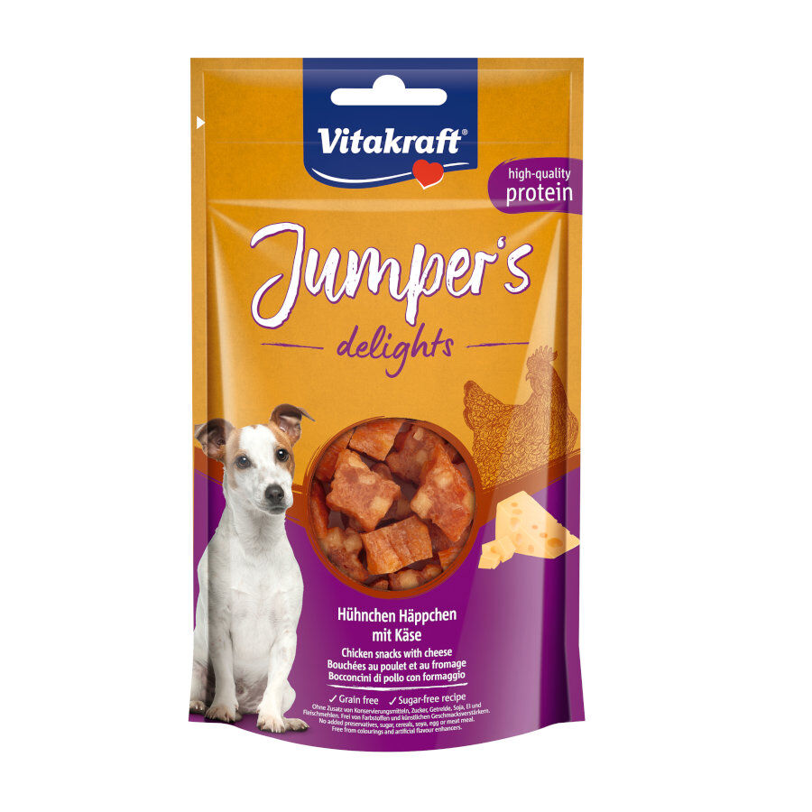80 g Vitakraft Bocaditos Jumper&rsquo;s Delights frango e queijo para c&atilde;es, , large Imagem n&uacute;mero 1
