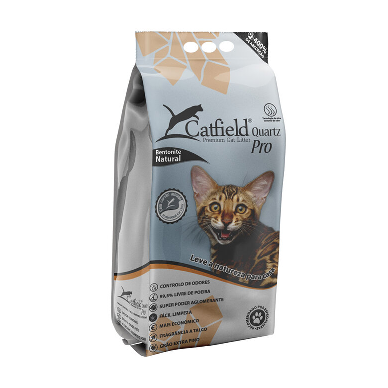 Catfield Premium Quartz Pro Areia Aglomerante para gatos ,  Imagem número 1 Catfield Premium Quartz Pro Areia Aglomerante para gatos , , large Imagem número 1