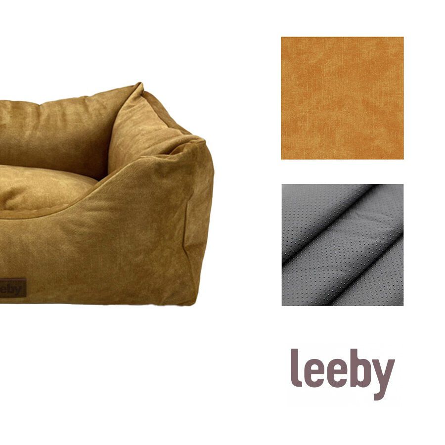 Leeby Alcofa com Capa Amov&iacute;vel e Imperme&aacute;vel Dourada para c&atilde;es, , large Imagem n&uacute;mero 4